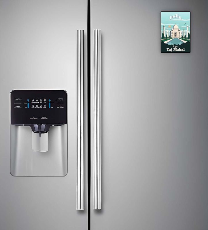 Agra Fridge Magnet Souvenir Gift for Tourist Kitchen Decoration Refrigerator Door Decor Sticker  Magnet for Refrigerator Whiteboard, Kitchen, and Office (Design 4)